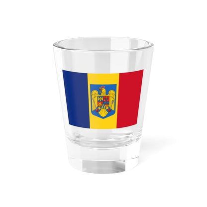 State Flag of Romania (Oman) Shot Glass 1.5oz 1.5oz - Go Mug Yourself