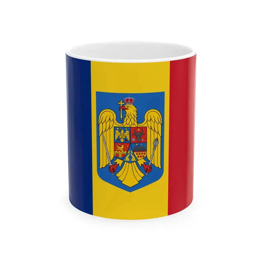 State Flag of Romania (Oman) White Coffee Mug 11oz - Go Mug Yourself