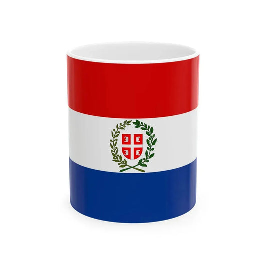 State flag of Serbia 1835 (Serbia) White Coffee Mug 11oz - Go Mug Yourself