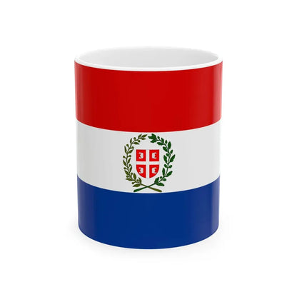 State flag of Serbia 1835 (Serbia) White Coffee Mug 11oz - Go Mug Yourself