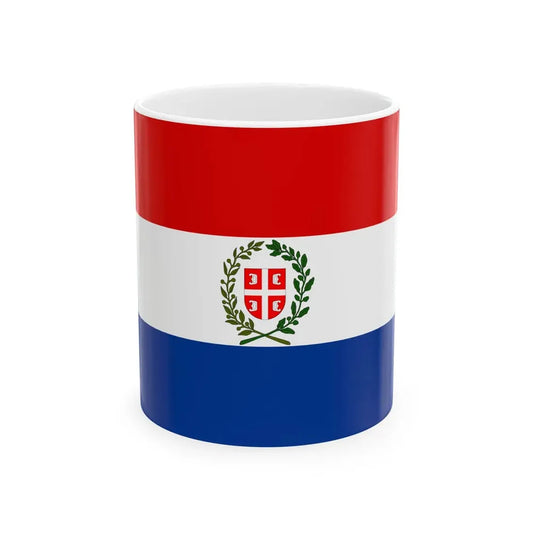 State flag of Serbia 1835 (Serbia) White Coffee Mug 11oz - Go Mug Yourself