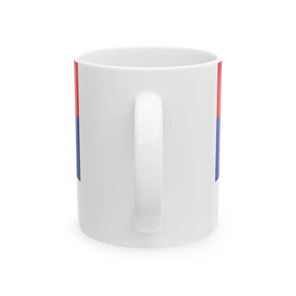 State Flag of Serbia (Serbia) White Coffee Mug - Go Mug Yourself