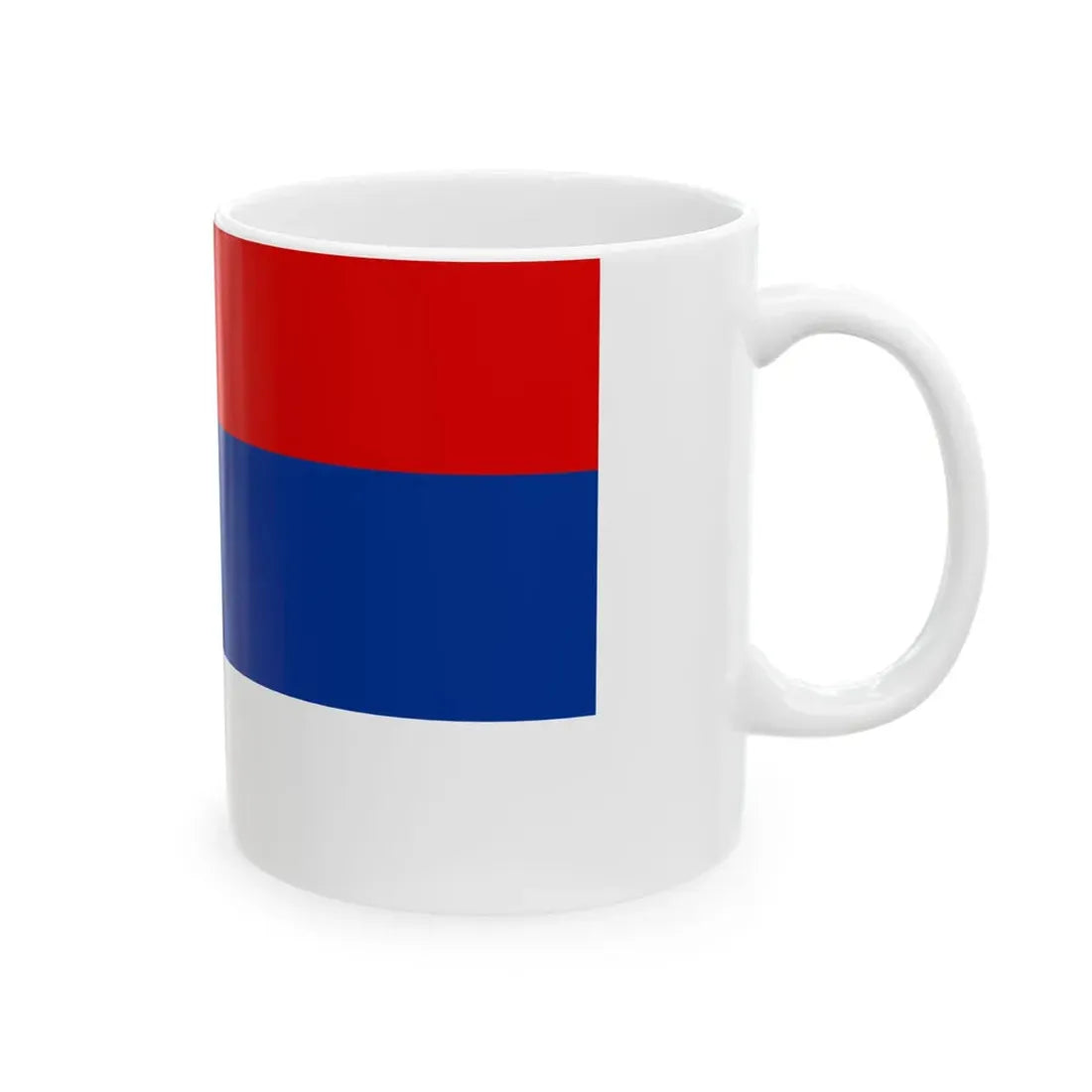 State Flag of Serbia (Serbia) White Coffee Mug - Go Mug Yourself