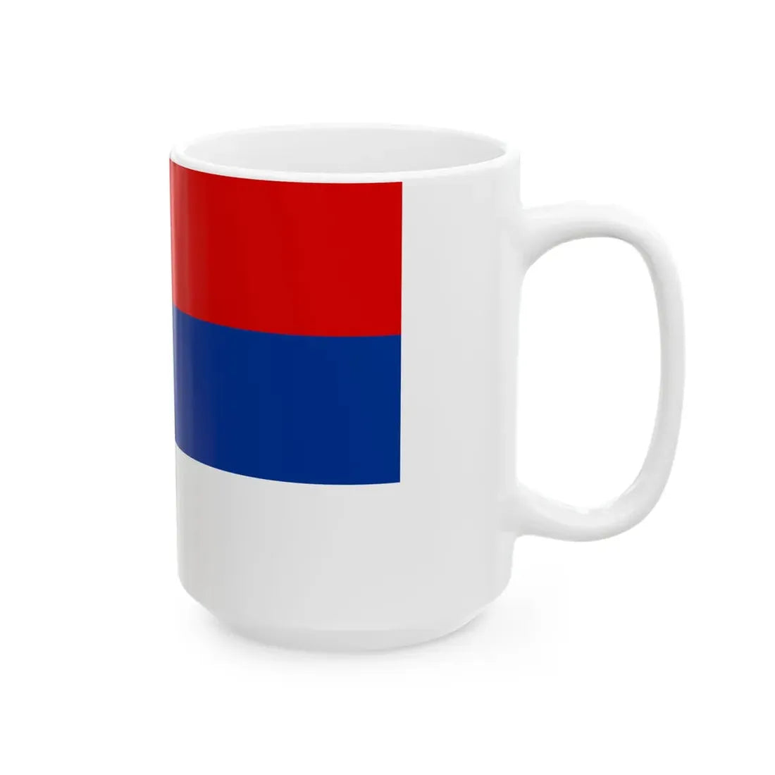State Flag of Serbia (Serbia) White Coffee Mug - Go Mug Yourself
