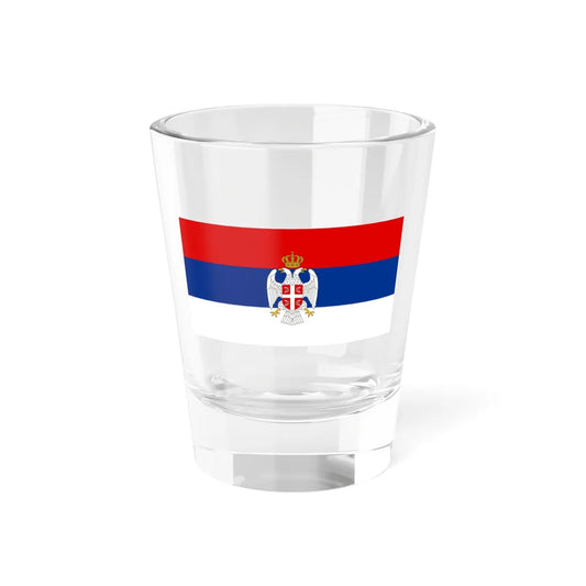 State Flag of Serbian Krajina 1991 (Croatia) Shot Glass 1.5oz 1.5oz - Go Mug Yourself