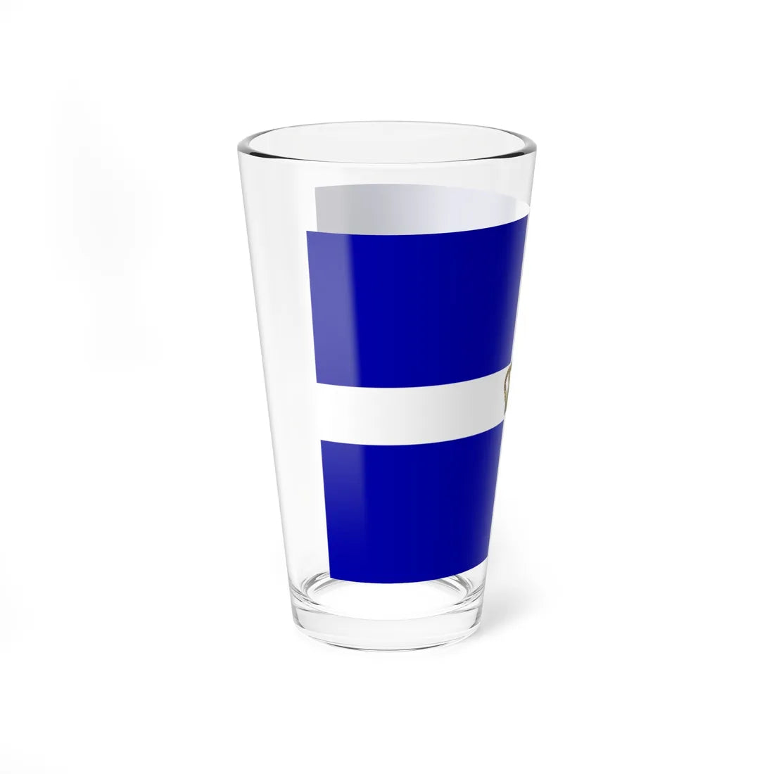State Flag of the Kingdom of Greece (Greece) Pint Glass 16oz - Go Mug Yourself