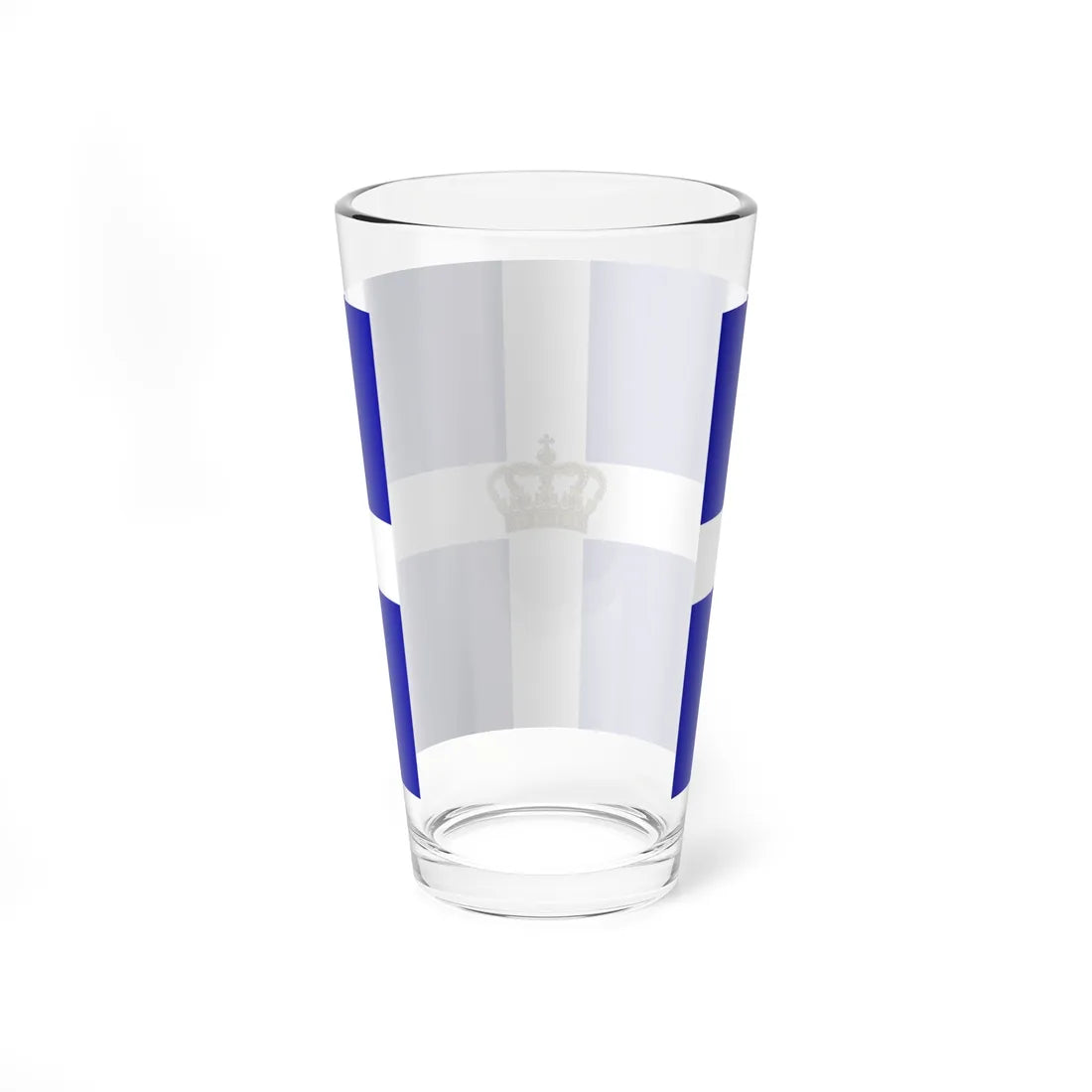 State Flag of the Kingdom of Greece (Greece) Pint Glass 16oz - Go Mug Yourself
