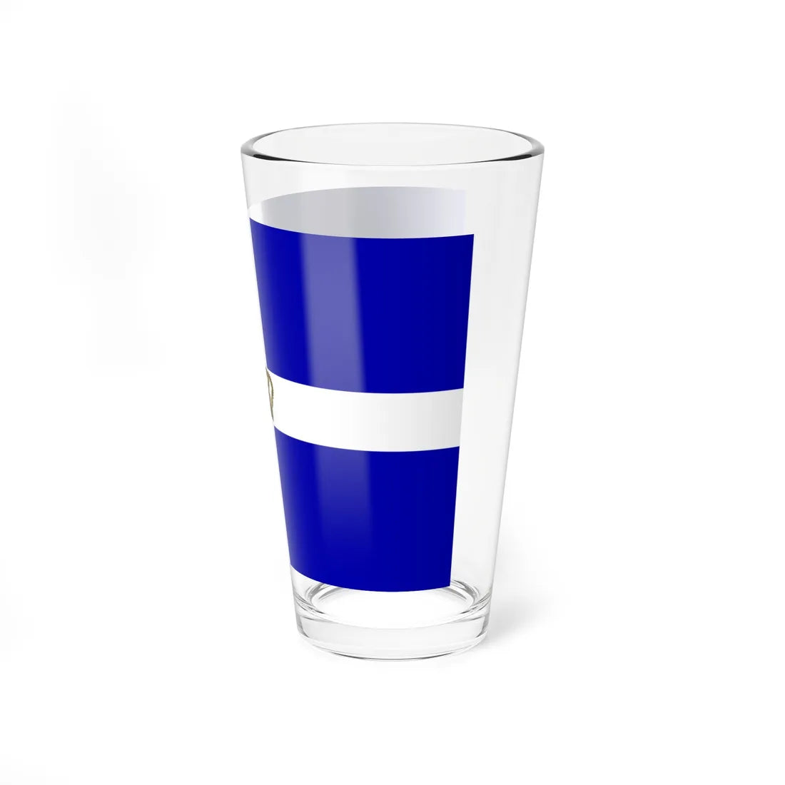 State Flag of the Kingdom of Greece (Greece) Pint Glass 16oz - Go Mug Yourself