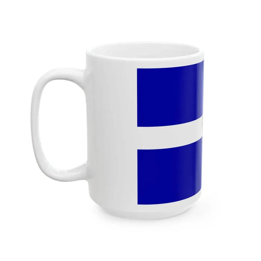 State Flag of the Kingdom of Greece (Greece) White Coffee Mug - Go Mug Yourself