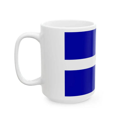State Flag of the Kingdom of Greece (Greece) White Coffee Mug - Go Mug Yourself