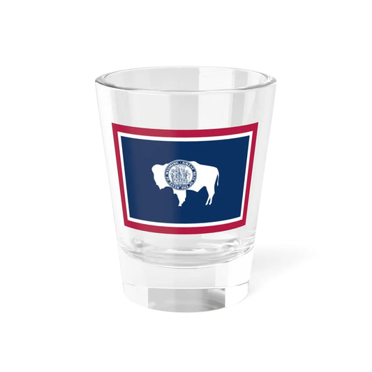 State Flag of Wyoming (United States) Shot Glass 1.5oz 1.5oz - Go Mug Yourself