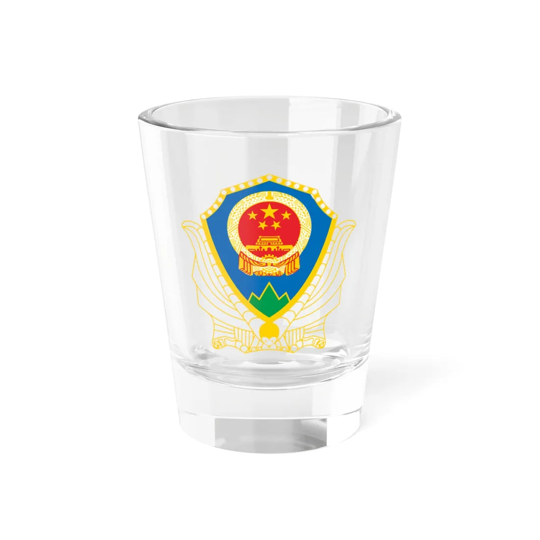 State Forestry Administration of P.R.China badge (China) (Coat of Arms) Shot Glass 1.5oz 1.5oz - Go Mug Yourself