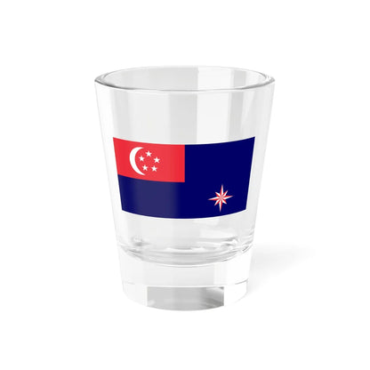 State Marine Ensign of Singapore (Singapore) Shot Glass 1.5oz 1.5oz - Go Mug Yourself