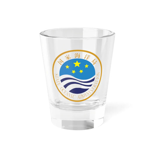 State Oceanic Administration of P.R.China badge (China) (Coat of Arms) Shot Glass 1.5oz 1.5oz - Go Mug Yourself