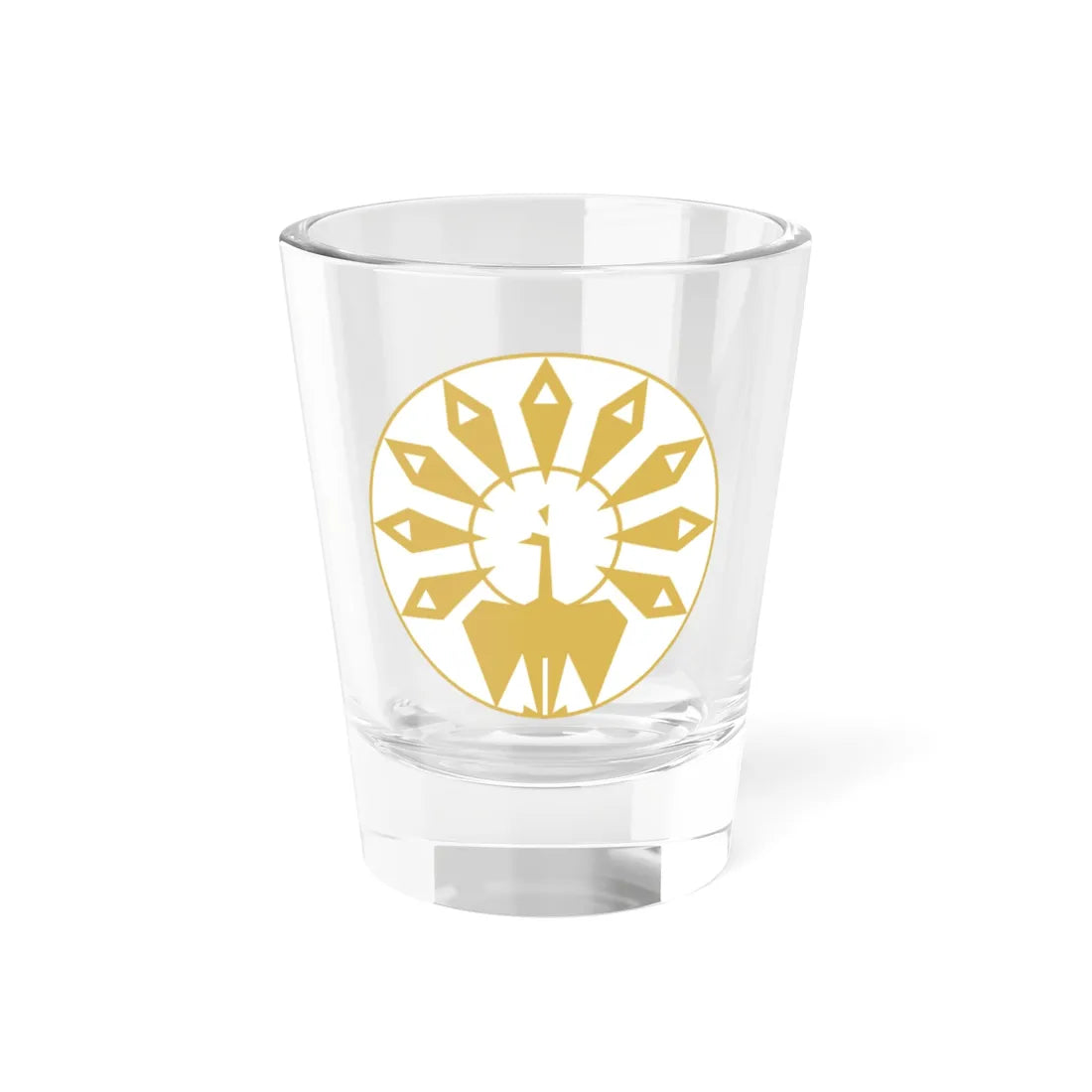 State of Burma Emblem (Myanmar) (Coat of Arms) Shot Glass 1.5oz 1.5oz - Go Mug Yourself