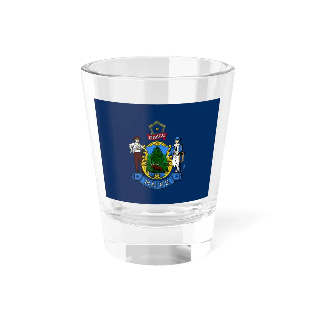 State of Maine Flag (United States) Shot Glass 1.5oz 1.5oz - Go Mug Yourself