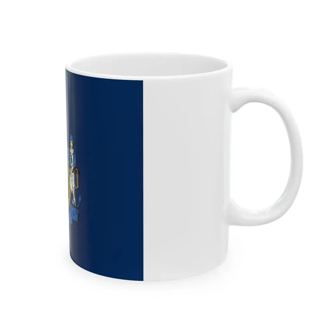 State of Maine Flag (United States) White Coffee Mug - Go Mug Yourself