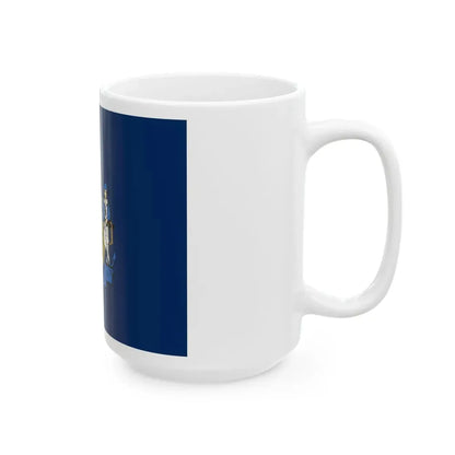 State of Maine Flag (United States) White Coffee Mug - Go Mug Yourself