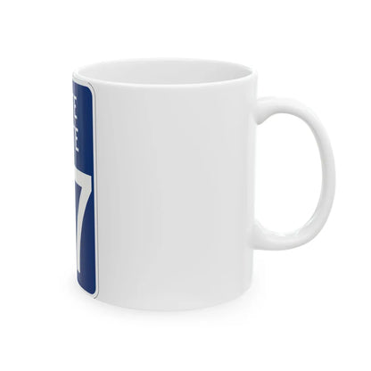 State Route 67 Wyandot County Ohio (Ohio) (Road Sign) White Coffee Mug - Go Mug Yourself