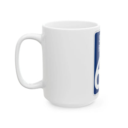 State Route 67 Wyandot County Ohio (Ohio) (Road Sign) White Coffee Mug - Go Mug Yourself