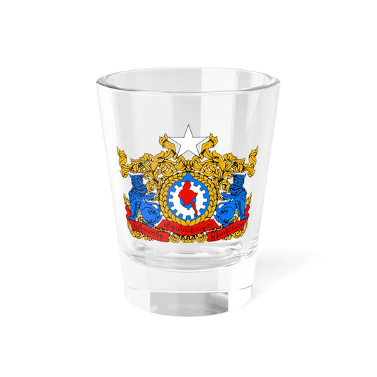 State seal of Myanmar Dubious (Myanmar) (Coat of Arms) Shot Glass 1.5oz 1.5oz - Go Mug Yourself