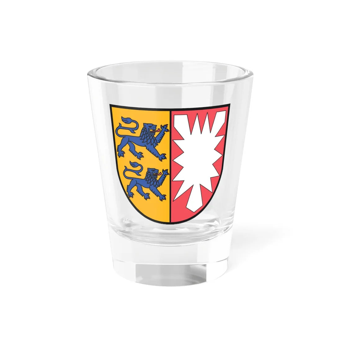 State symbol of Schleswig-Holstein (Denmark) (Coat of Arms) Shot Glass 1.5oz 1.5oz - Go Mug Yourself