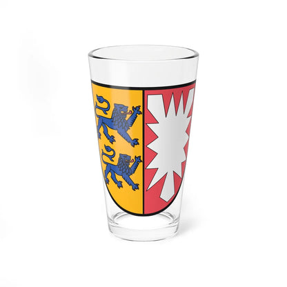 State symbol of Schleswig-Holstein (Germany) (Coat of Arms) Pint Glass 16oz 16oz - Go Mug Yourself