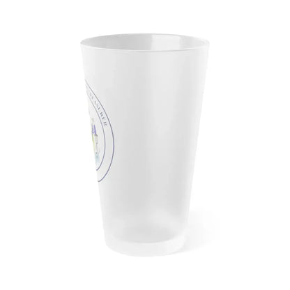 State Treasurer of Maine - Frosted Pint Glass 16oz - Go Mug Yourself