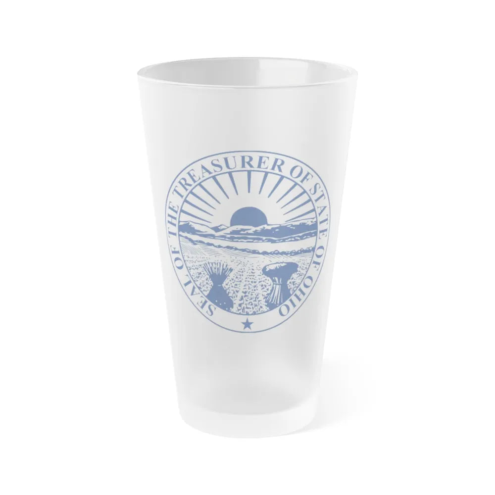 State Treasurer of Ohio - Frosted Pint Glass 16oz-16oz-Frosted-Go Mug Yourself