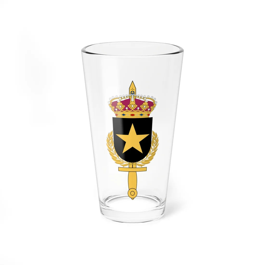 Statens försvarshistoriska museer vapen (Sweden) (Coat of Arms) Pint Glass 16oz 16oz - Go Mug Yourself