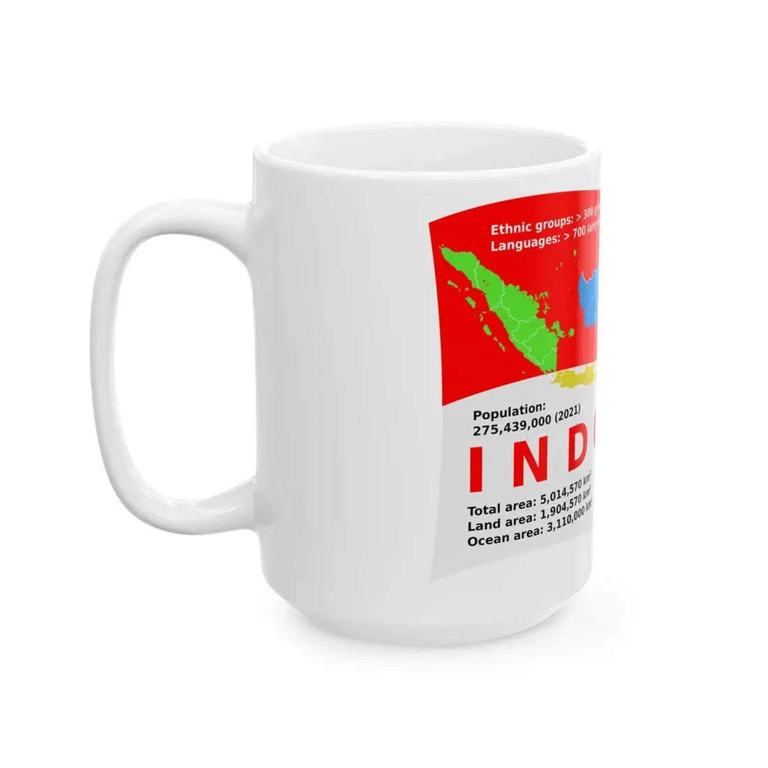 Statistik Indonesia (Indonesia) White Coffee Mug - Go Mug Yourself