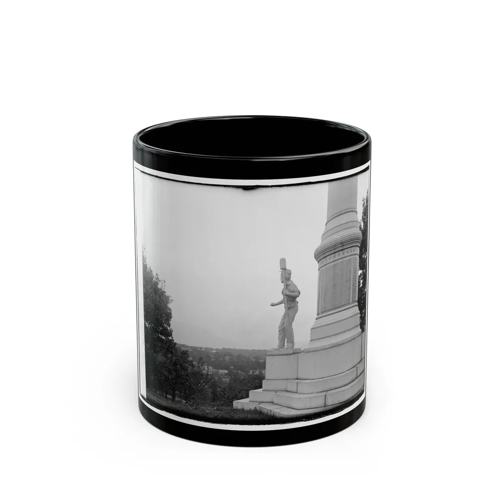 Statue Of Confederate Cannoneer On 3rd Maryland Infantry, U.S.A. & Latrobe's Battery, C.S.A. Monument, Chattanooga, Tennessee (U.S. Civil War) Black Coffee Mug-11oz-Go Mug Yourself