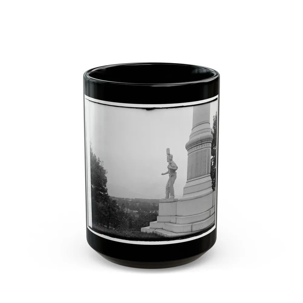 Statue Of Confederate Cannoneer On 3rd Maryland Infantry, U.S.A. & Latrobe's Battery, C.S.A. Monument, Chattanooga, Tennessee (U.S. Civil War) Black Coffee Mug-15oz-Go Mug Yourself