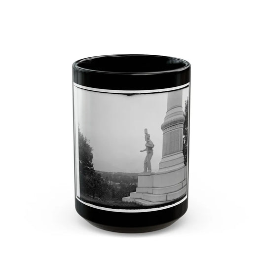 Statue Of Confederate Cannoneer On 3rd Maryland Infantry, U.S.A. & Latrobe's Battery, C.S.A. Monument, Chattanooga, Tennessee (U.S. Civil War) Black Coffee Mug-15oz-Go Mug Yourself