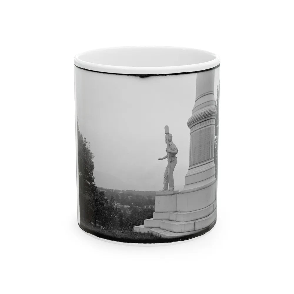 Statue Of Confederate Cannoneer On 3rd Maryland Infantry, U.S.A. & Latrobe's Battery, C.S.A. Monument, Chattanooga, Tennessee (U.S. Civil War) White Coffee Mug-11oz-Go Mug Yourself