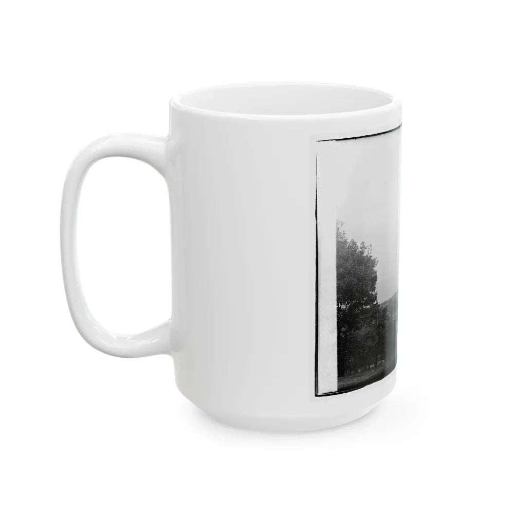 Statue Of Confederate Cannoneer On 3rd Maryland Infantry, U.S.A. & Latrobe's Battery, C.S.A. Monument, Chattanooga, Tennessee (U.S. Civil War) White Coffee Mug-Go Mug Yourself