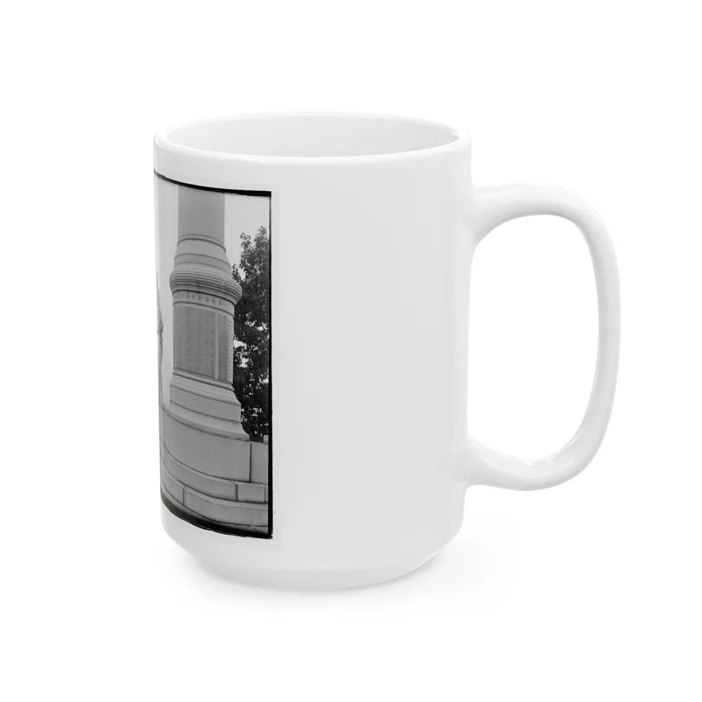 Statue Of Confederate Cannoneer On 3rd Maryland Infantry, U.S.A. & Latrobe's Battery, C.S.A. Monument, Chattanooga, Tennessee (U.S. Civil War) White Coffee Mug-Go Mug Yourself