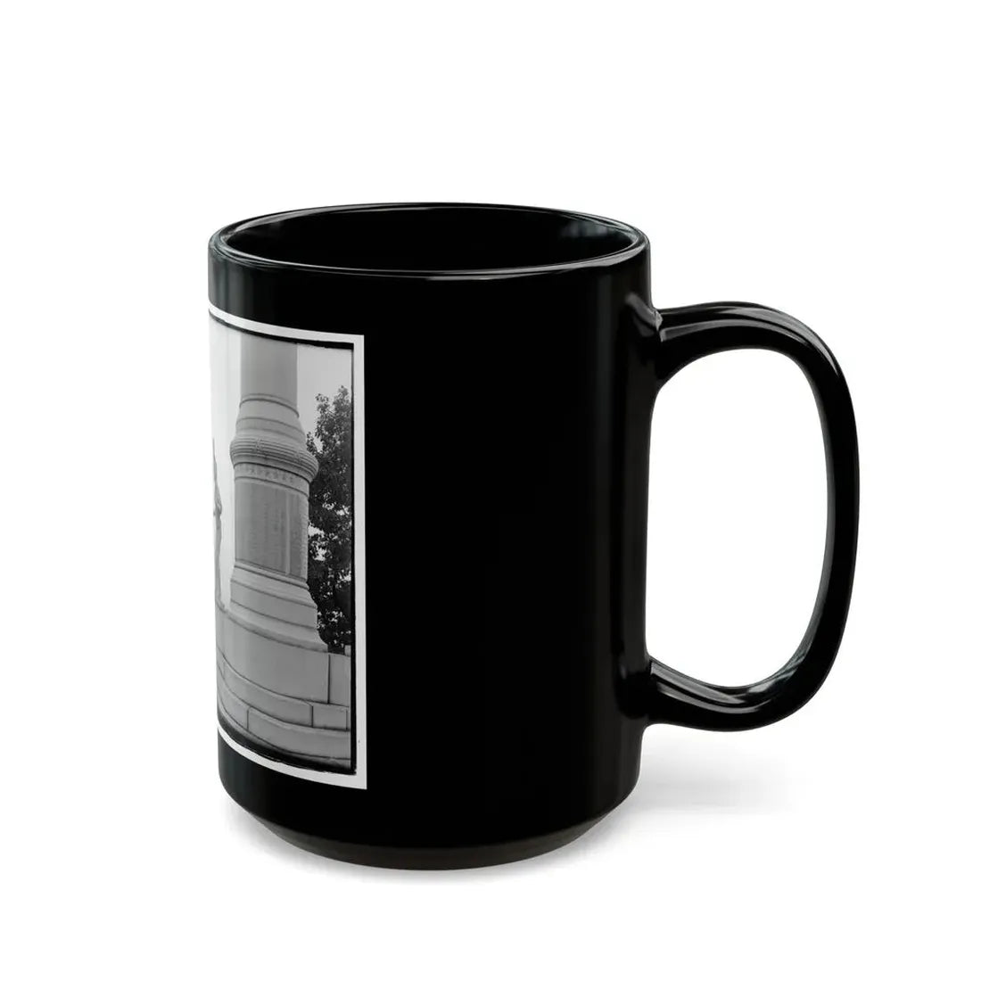 Statue Of Confederate Cannoneer On 3rd Maryland Infantry, U.S.A. & Latrobe's Battery, C.S.A. Monument, Chattanooga, Tennessee (U.S. Civil War) Black Coffee Mug - Go Mug Yourself