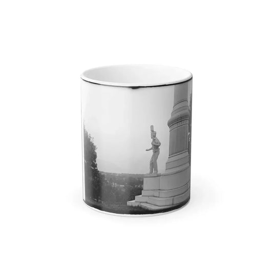 Statue of Confederate Cannoneer on 3Rd Maryland Infantry, U.S.A. & Latrobe's Battery, C.S.A. Monument, Chattanooga, Tennessee (U.S. Civil War) Color Changing Coffee Mug 11oz Default Title 11oz - Go Mug Yourself