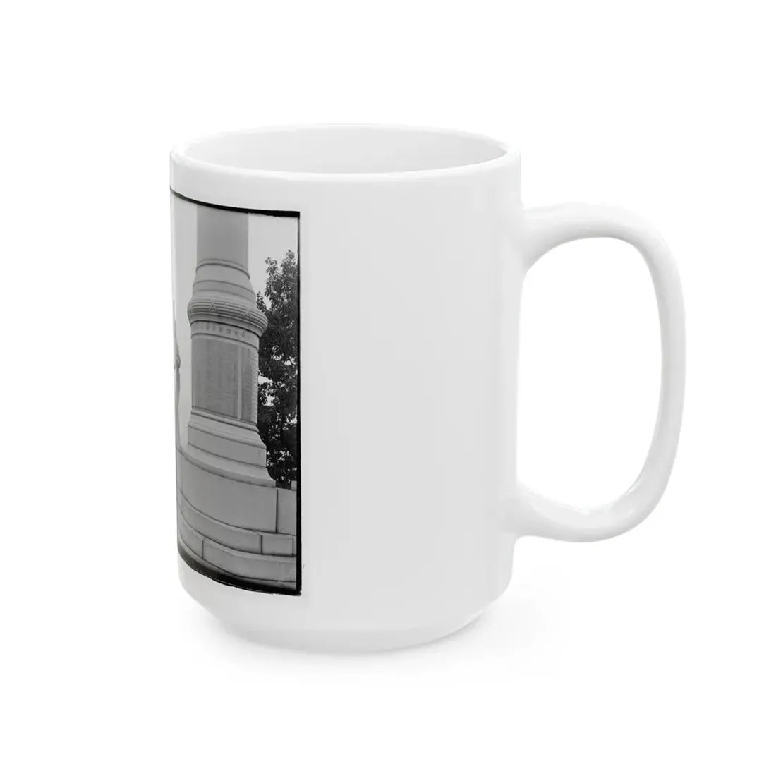 Statue Of Confederate Cannoneer On 3rd Maryland Infantry, U.S.A. & Latrobe's Battery, C.S.A. Monument, Chattanooga, Tennessee (U.S. Civil War) White Coffee Mug - Go Mug Yourself