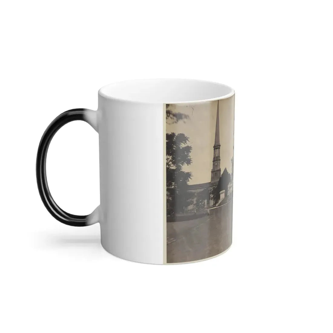 Statue of George Washington on Horseback on Top of a Monument in the Capitol Square Area of Richmond, Virginia (U.S. Civil War) Color Changing Coffee Mug 11oz - Go Mug Yourself
