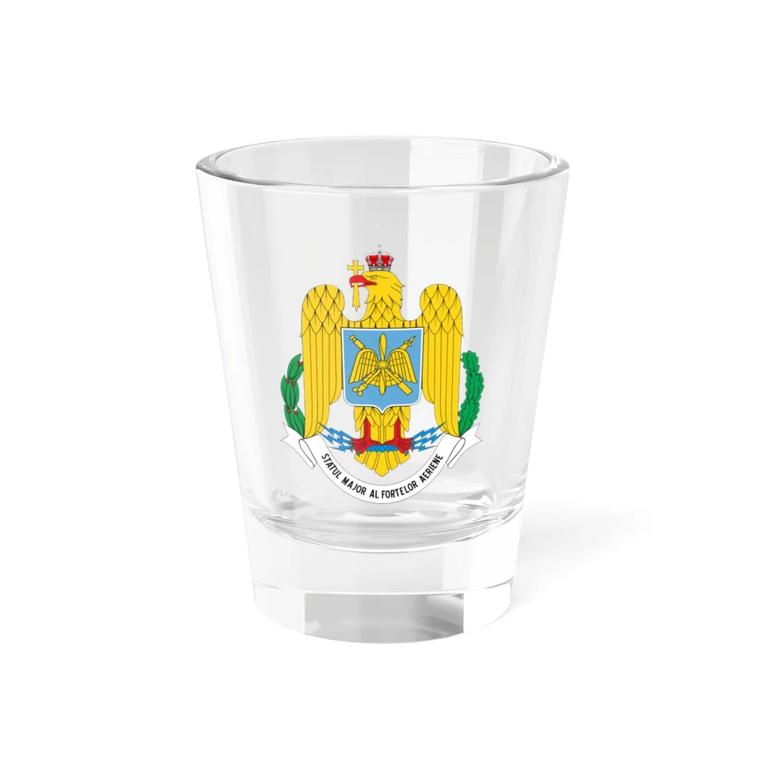 Statul Major al Fortelor Aeriene (Oman) (Coat of Arms) Shot Glass 1.5oz 1.5oz - Go Mug Yourself