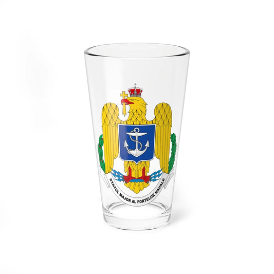 Statul Major al Fortelor Navale (Oman) (Coat of Arms) Pint Glass 16oz 16oz - Go Mug Yourself