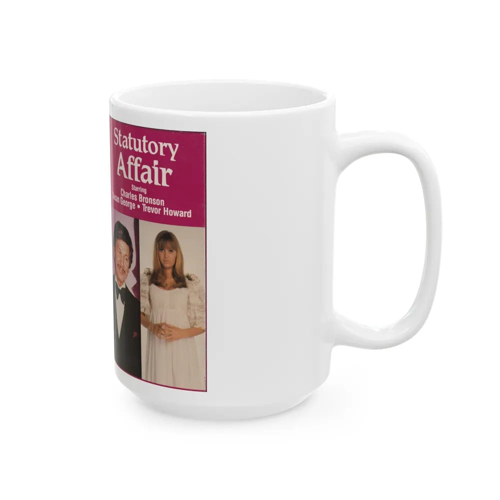 STATUTORY AFFAIR CHARLES BRONSON SUSAN GEORGE (VHS COVER) - White Coffee Mug-Go Mug Yourself