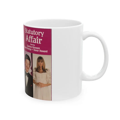 STATUTORY AFFAIR CHARLES BRONSON SUSAN GEORGE (VHS COVER) - White Coffee Mug-Go Mug Yourself