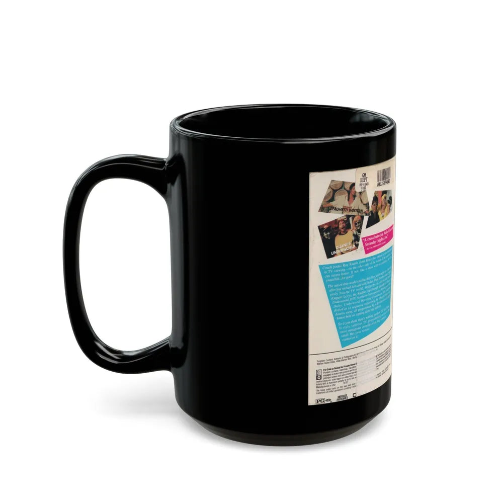 STAY TUNED (VHS COVER) - Black Coffee Mug-Go Mug Yourself