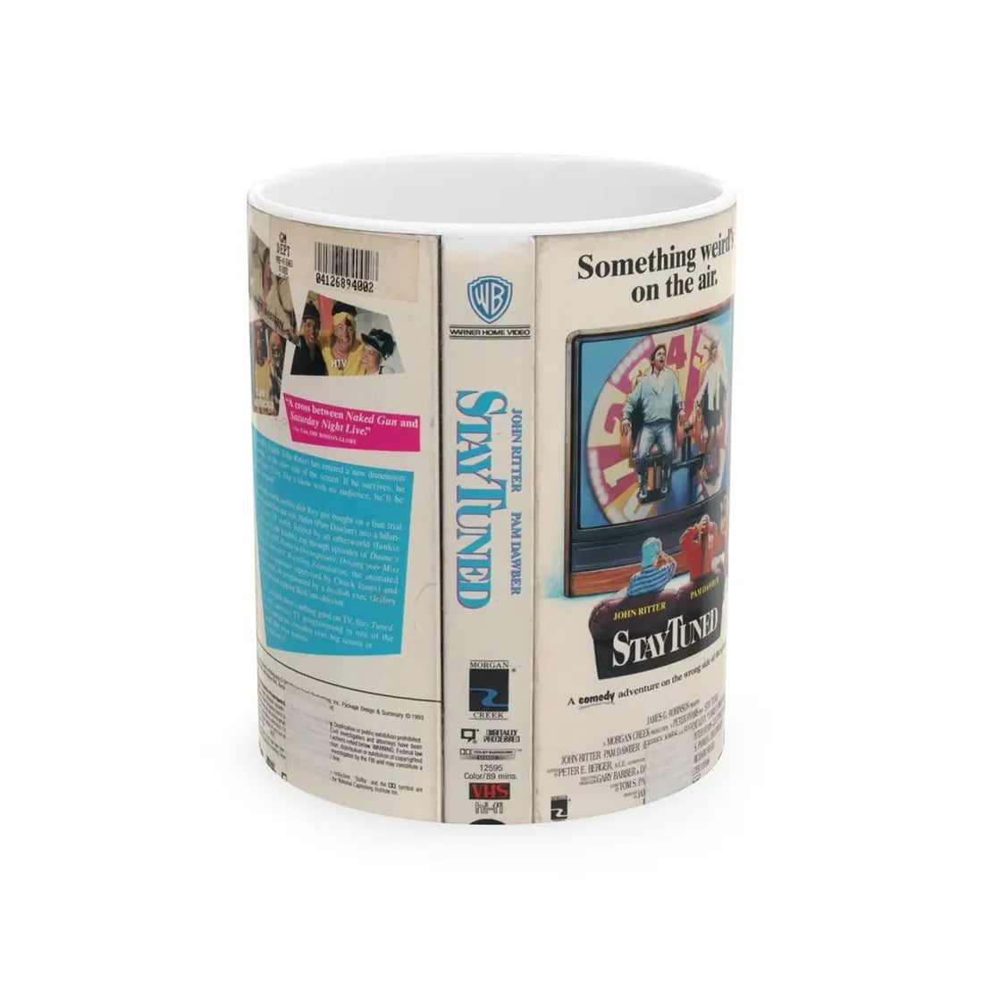 STAY TUNED (VHS COVER) - White Coffee Mug 11oz - Go Mug Yourself