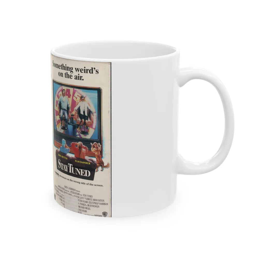 STAY TUNED (VHS COVER) - White Coffee Mug-Go Mug Yourself