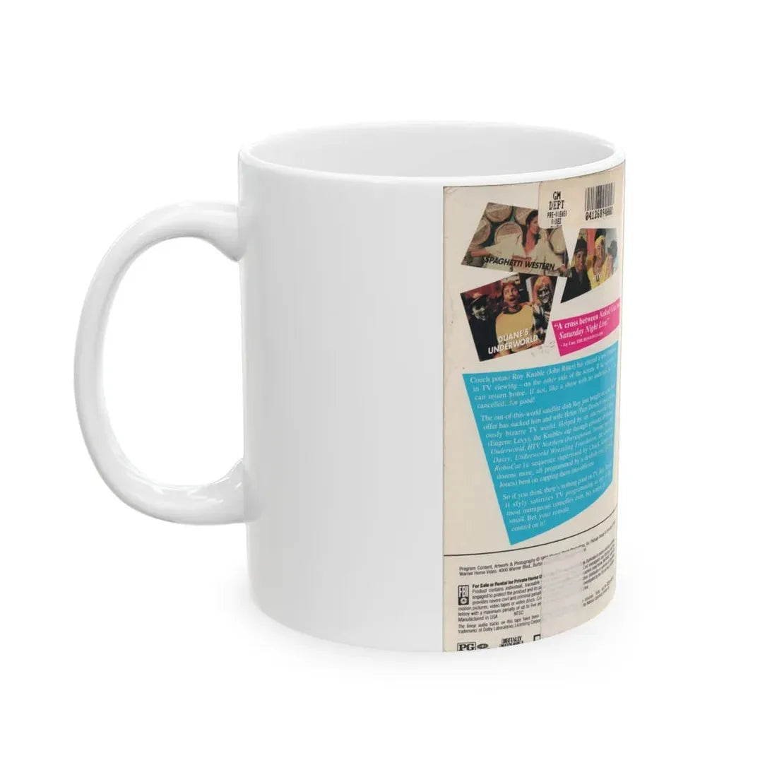 STAY TUNED (VHS COVER) - White Coffee Mug - Go Mug Yourself