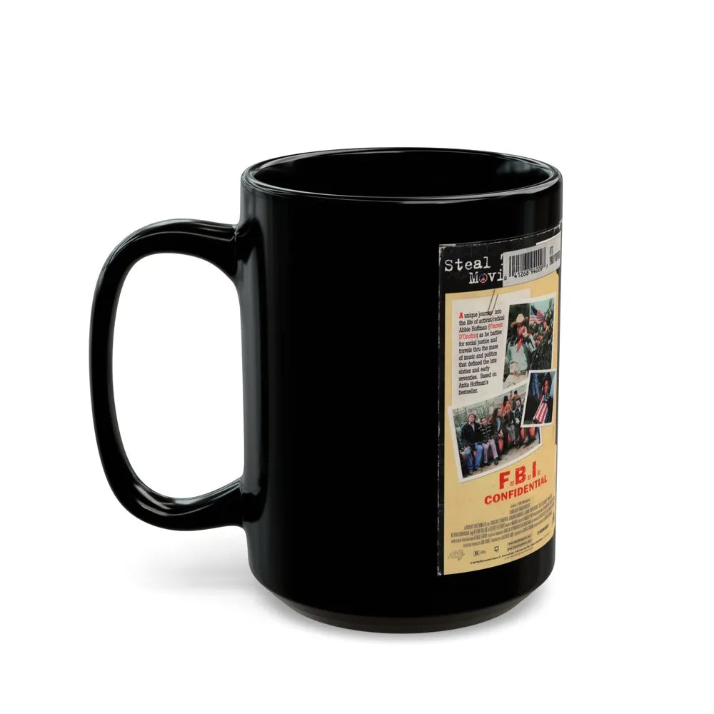 STEAL THIS MOVIE (VHS COVER) - Black Coffee Mug-Go Mug Yourself